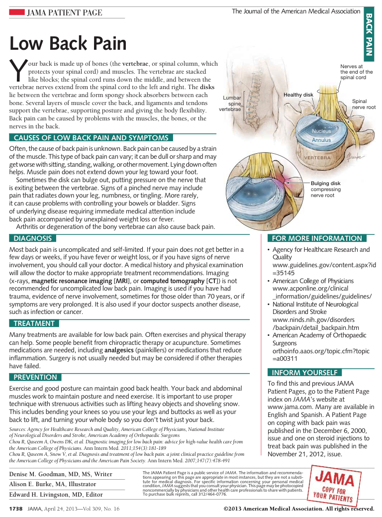 Pain Location Matters: The Impact of Leg Pain on Health Care Use, Work  Disability and Quality of Life in Patients with Low Back Pain –  Chiropractic Resource Organization – largest Chiropractic News Source